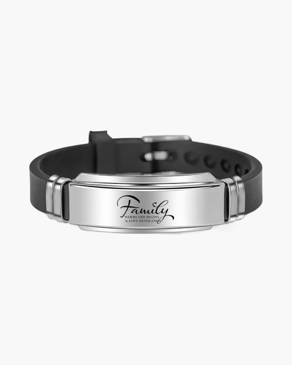 The Courageous Script Stainless Steel Scripture Bracelet view 5
