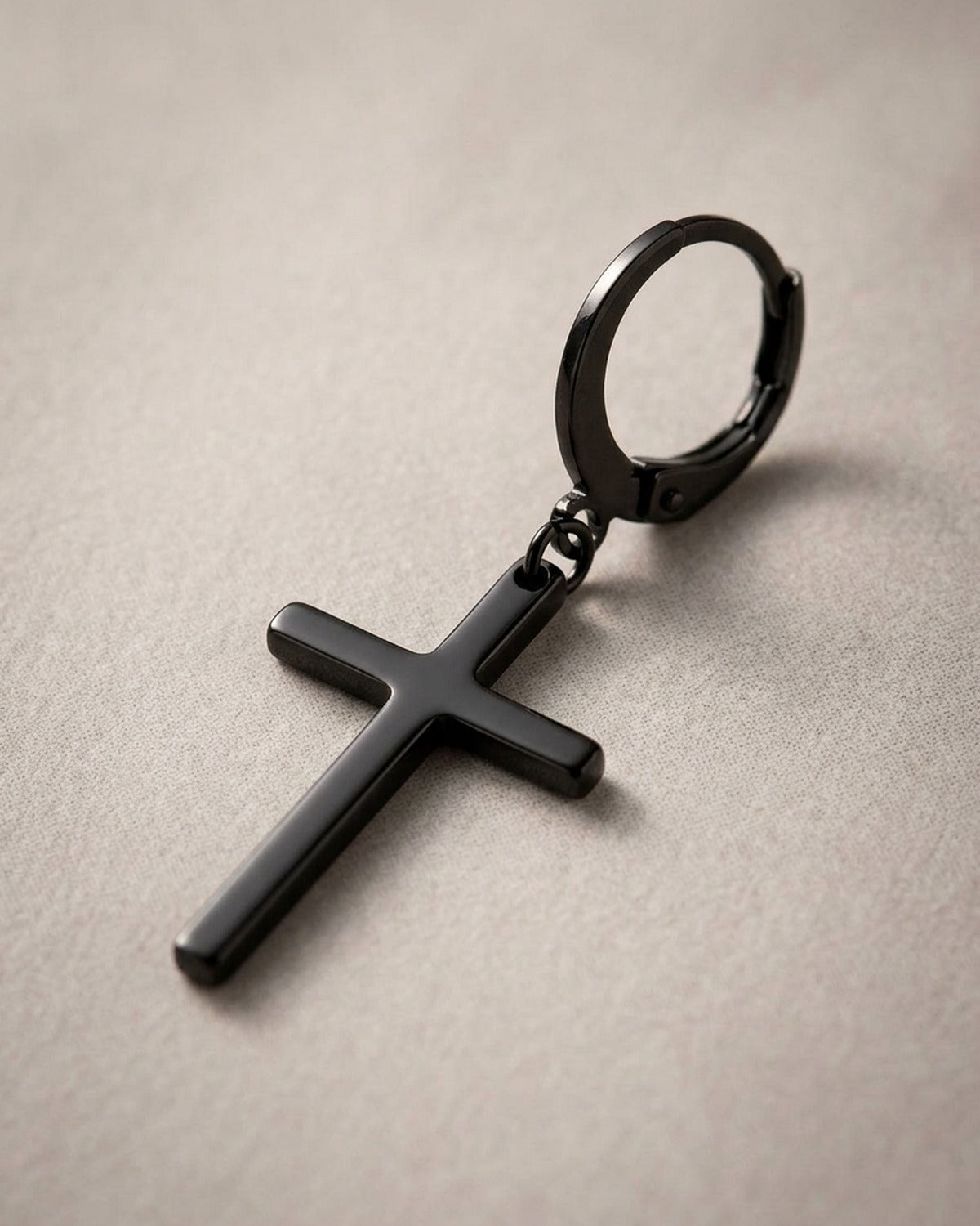 Close-up of the black Dark Cross
