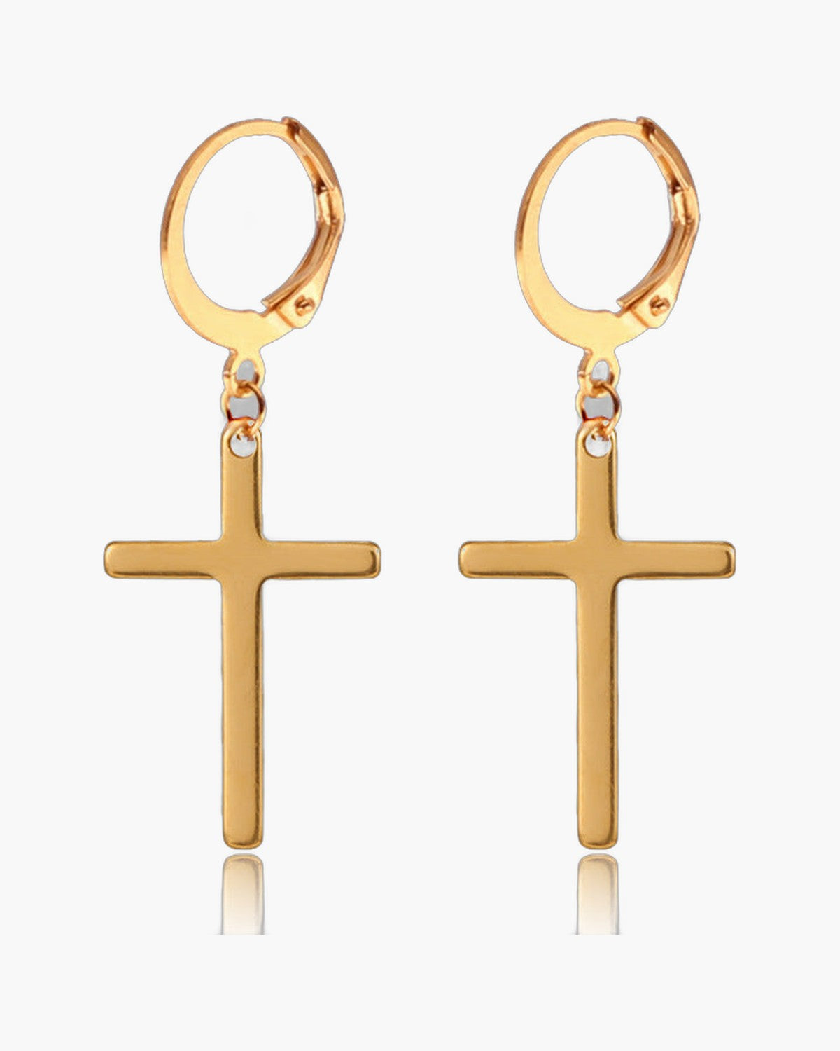 The Dark Cross Black Stainless Steel Cross Earring view 4