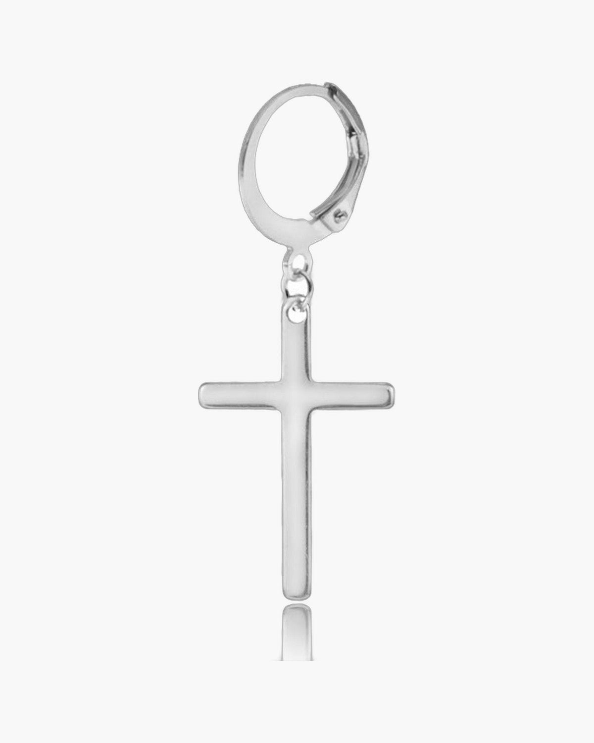 The Dark Cross Black Stainless Steel Cross Earring view 3