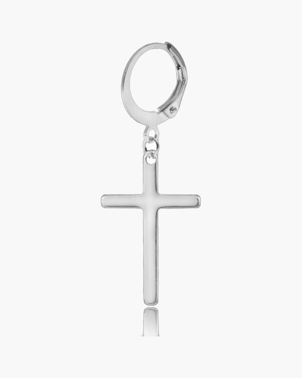 The Dark Cross Black Stainless Steel Cross Earring view 3