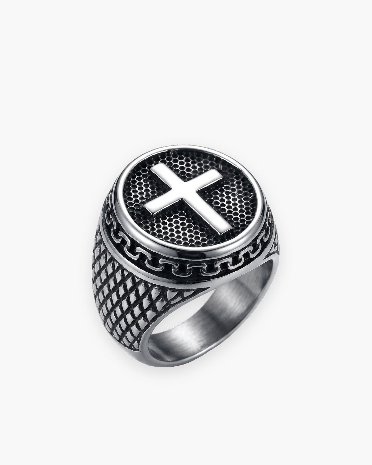 The Enduring Mark in antique silver, front view [c:antique-silver]