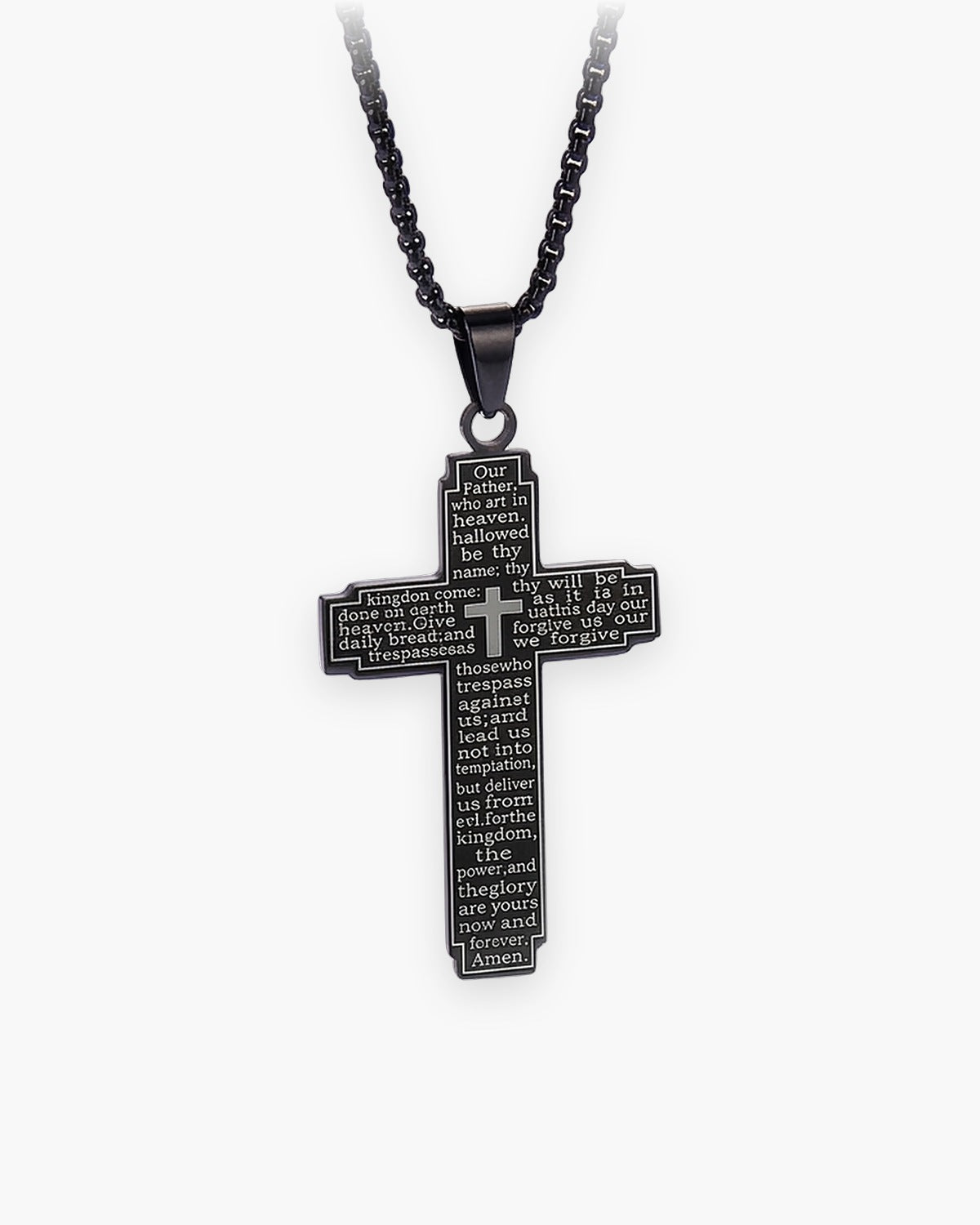 The Engraved Prayer, Black, front view [c:black]