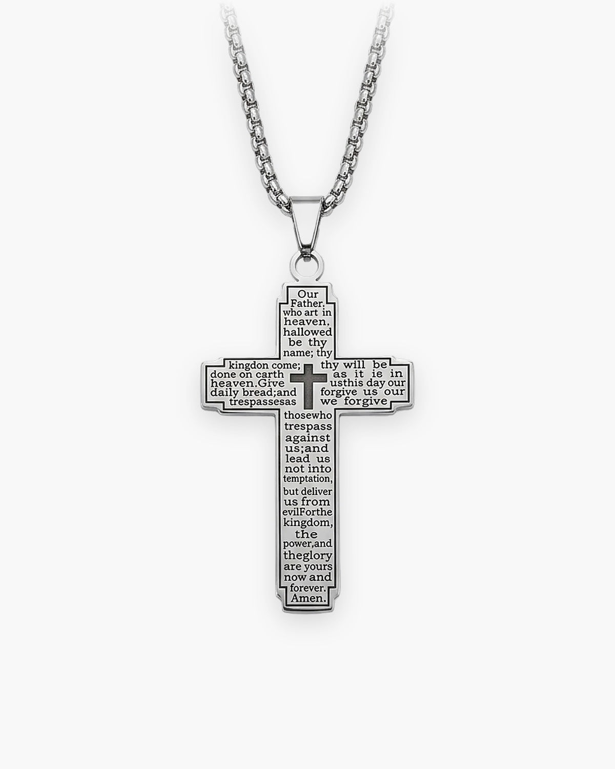 The Engraved Prayer, Silver, front view [c:silver]