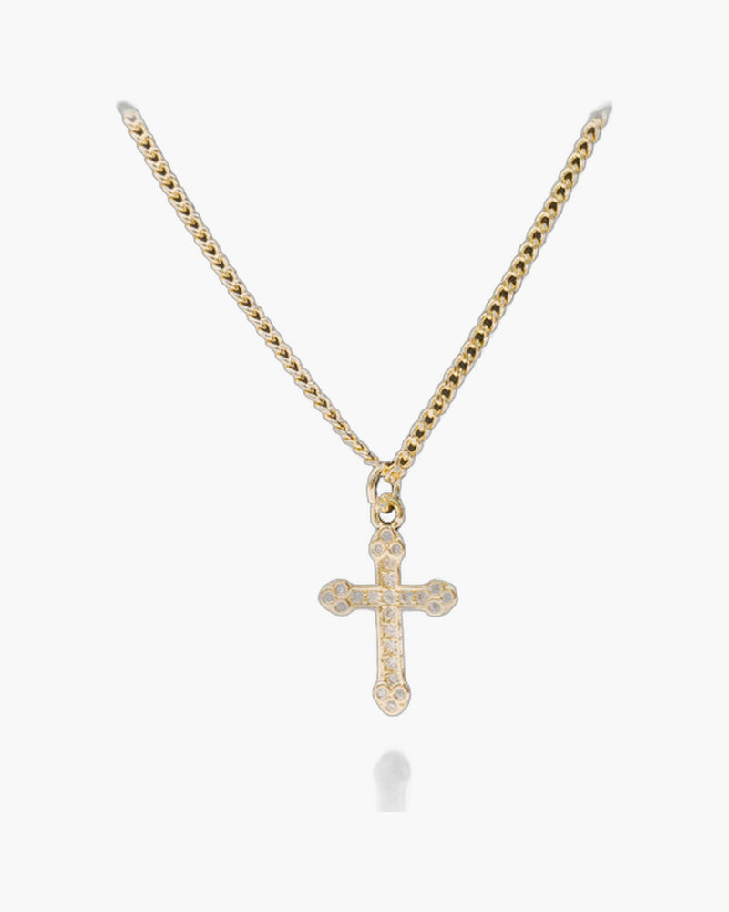 The Faithful Layers Stainless Steel Layered Cross Necklace view 4