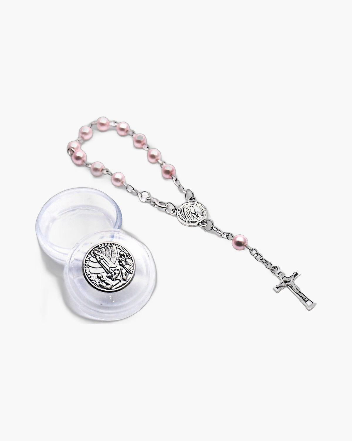 The Fatima Decade, Pearl Bead One-Decade Rosary Bracelet with Our Lady of Fatima Case, view 5
