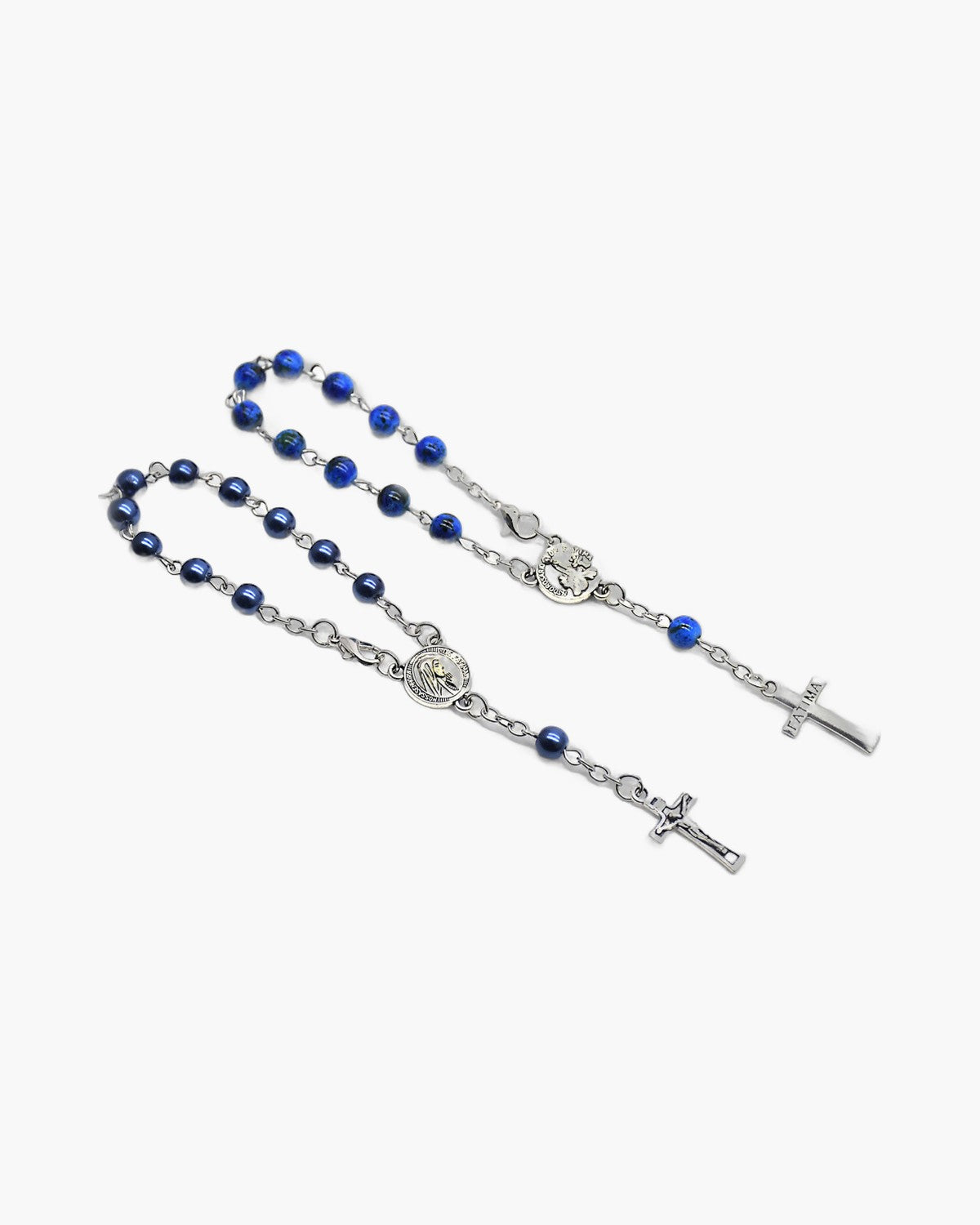 The Fatima Decade, Pearl Bead One-Decade Rosary Bracelet with Our Lady of Fatima Case, view 6