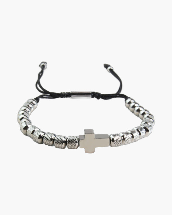 The Gilded Knot Gold-plated Cross Beaded Bracelet view 4