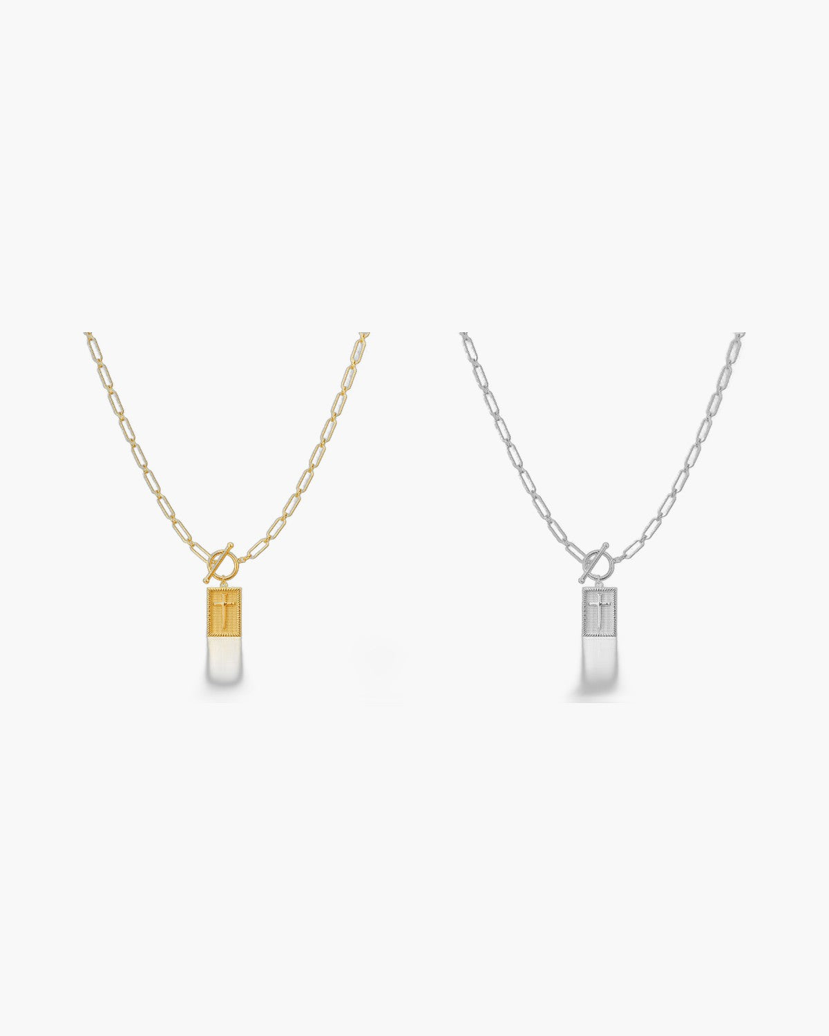 The Gilded Mark Stainless Steel Cross Pendant Necklace view 5