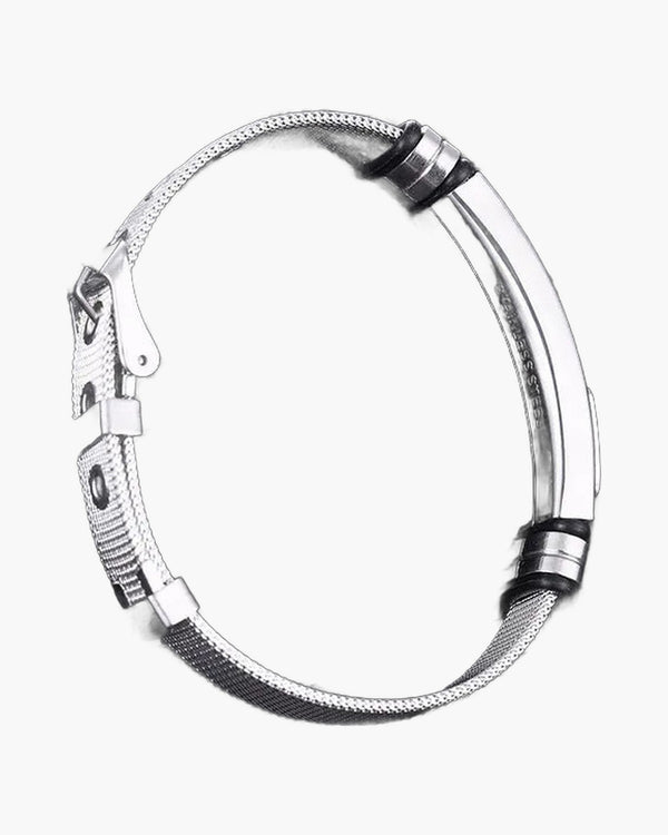 The Gilded Mesh Stainless Steel Mesh Cross Bracelet view 8