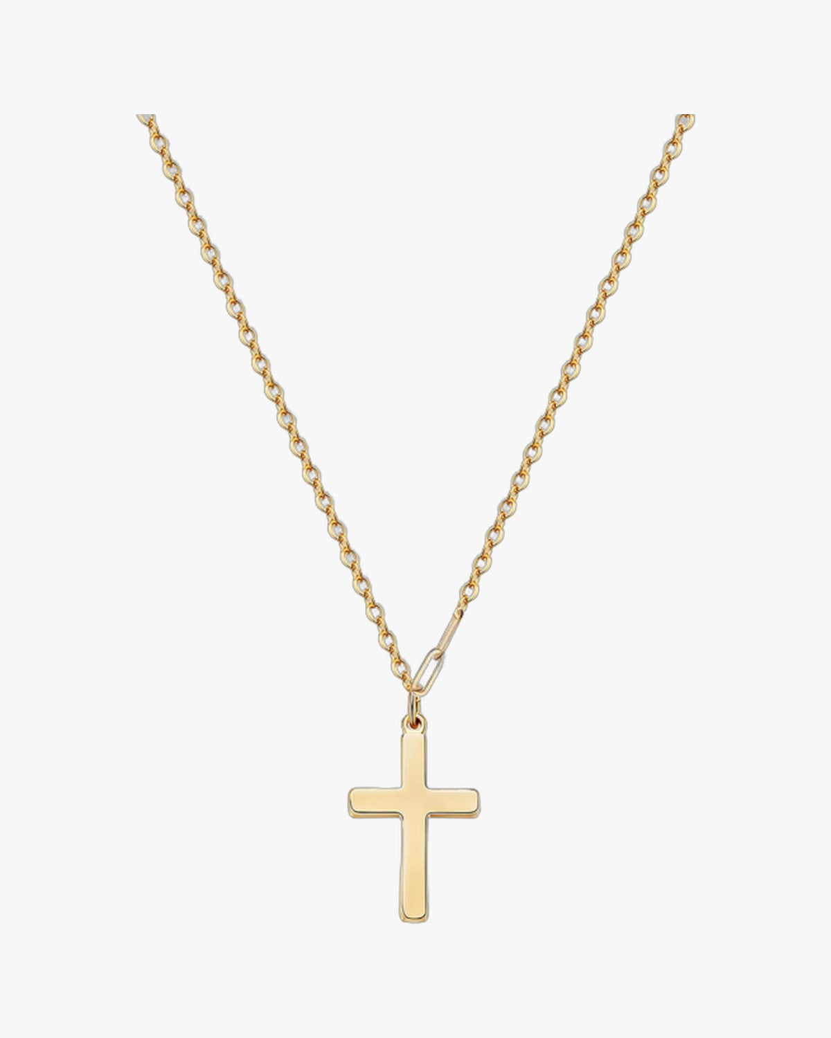 The Godchild's Cross, Gold-Plated Small Cross Necklace