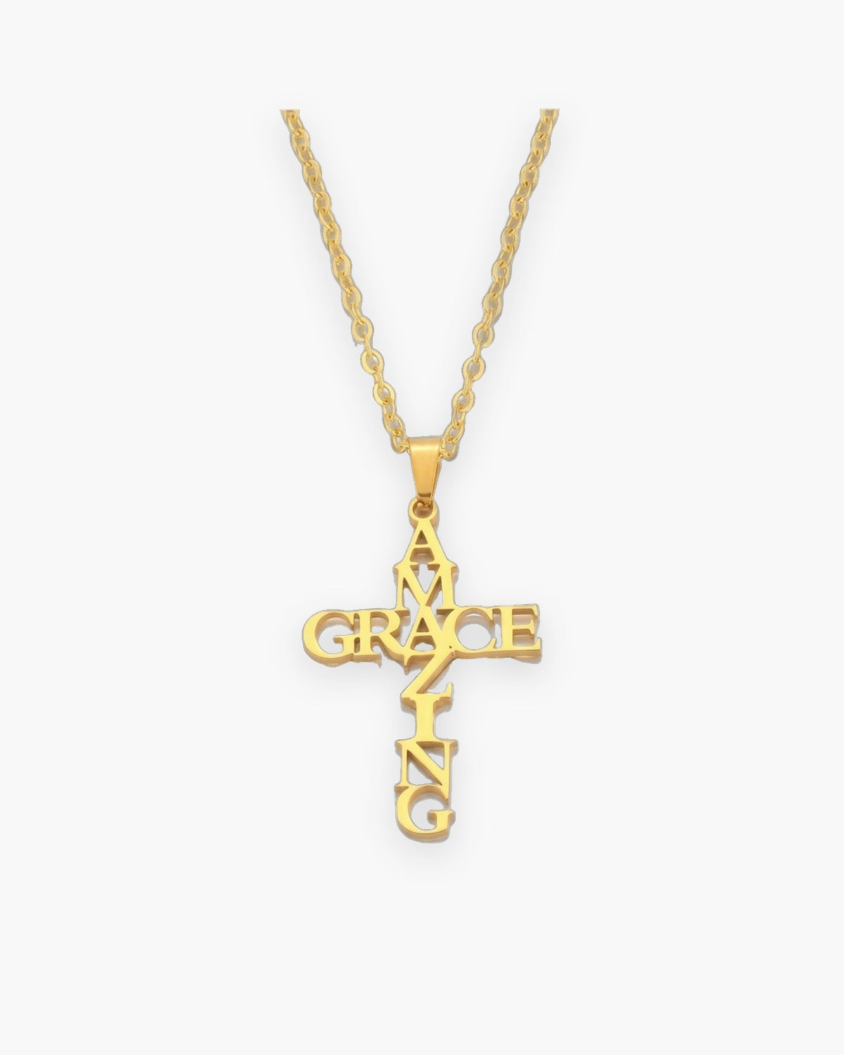 The Graced Cross in gold, front view [c:gold]
