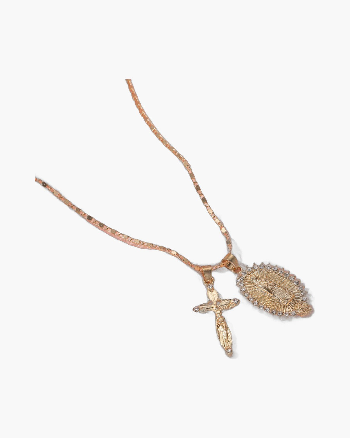The Guadalupe Crucifix, Crucifix and Our Lady of Guadalupe Medal Necklace, view 2