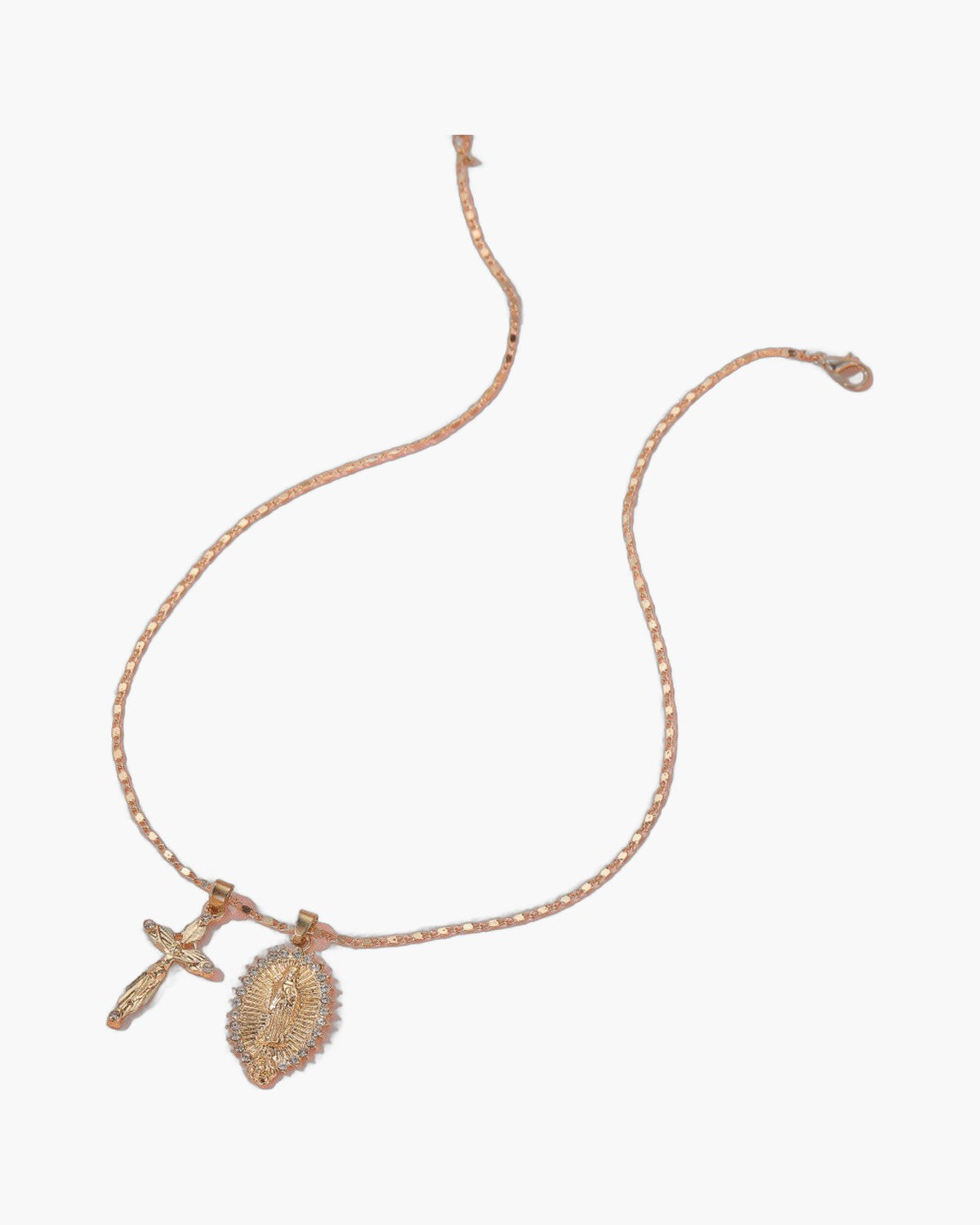 The Guadalupe Crucifix, Crucifix and Our Lady of Guadalupe Medal Necklace, view 3