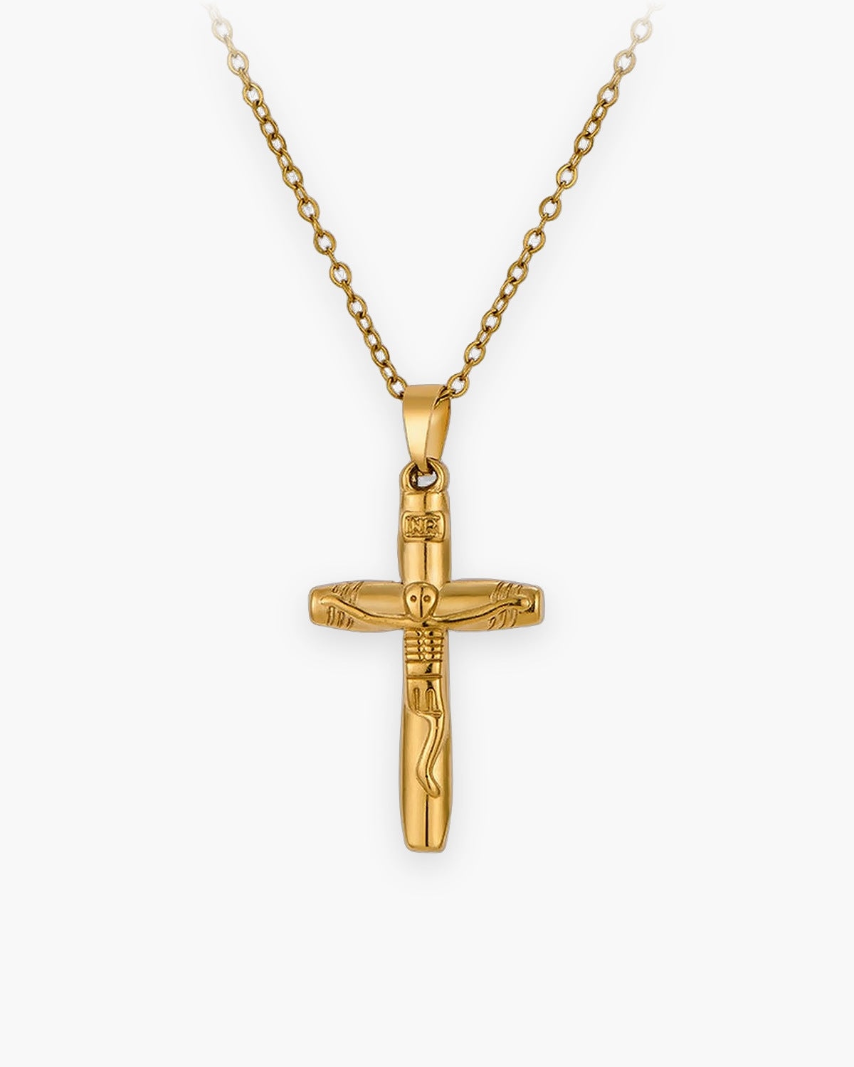 The Humble Crucifix, Gold, front view [c:gold]