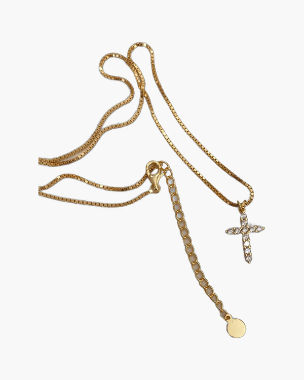 The Illuminated Cross Stainless Steel Zircon Cross Necklace view 6