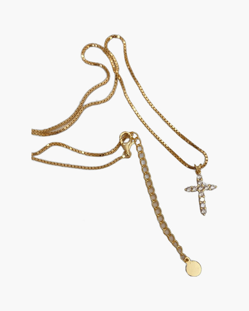 The Illuminated Cross Stainless Steel Zircon Cross Necklace view 6