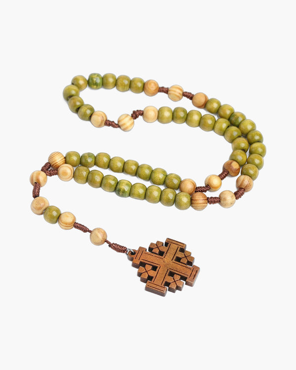 The Jerusalem Prayer Wooden Jerusalem Cross Prayer Beads view 2
