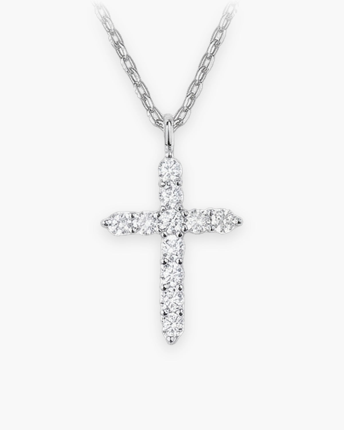 The Luminous Cross in silver, front view [c:silver]