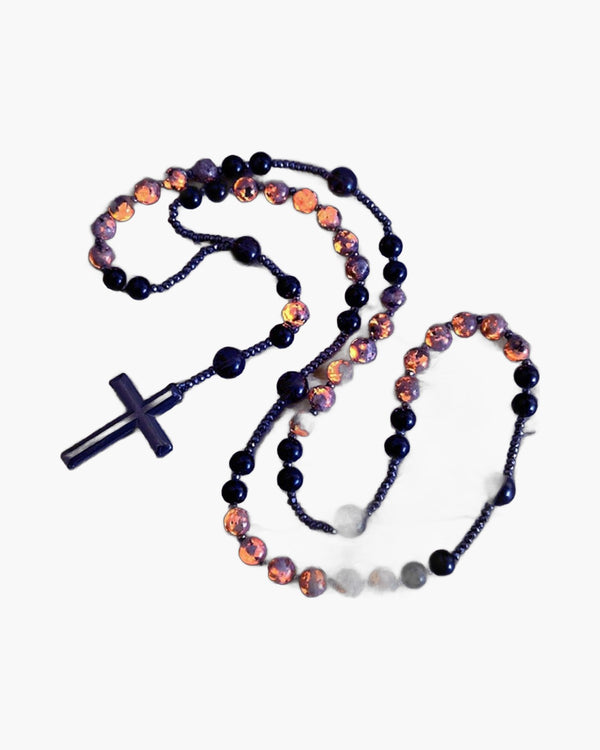 The Meditative Rosary Natural Bead Rosary Necklace with Cross view 5
