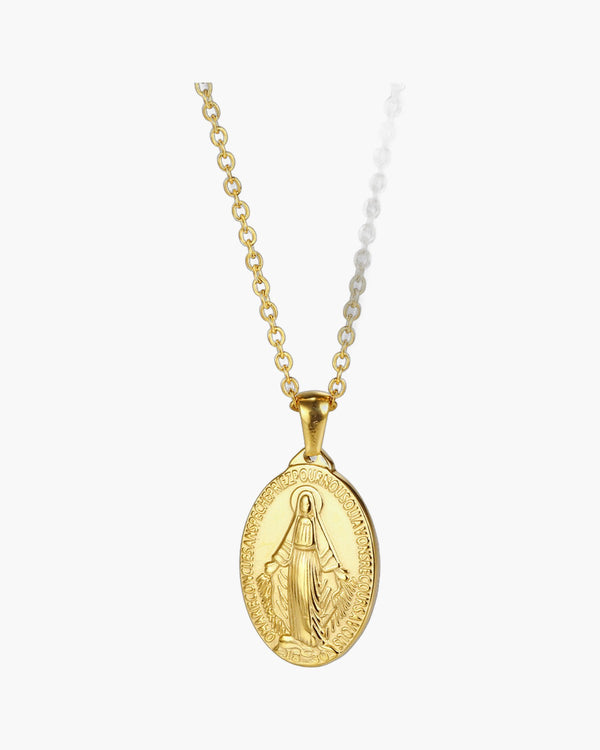 The Miraculous Pendant Stainless Steel Virgin Mary Necklace view 7