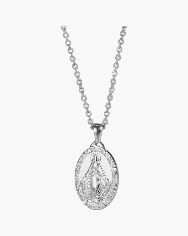 The Miraculous Pendant Stainless Steel Virgin Mary Necklace view 4