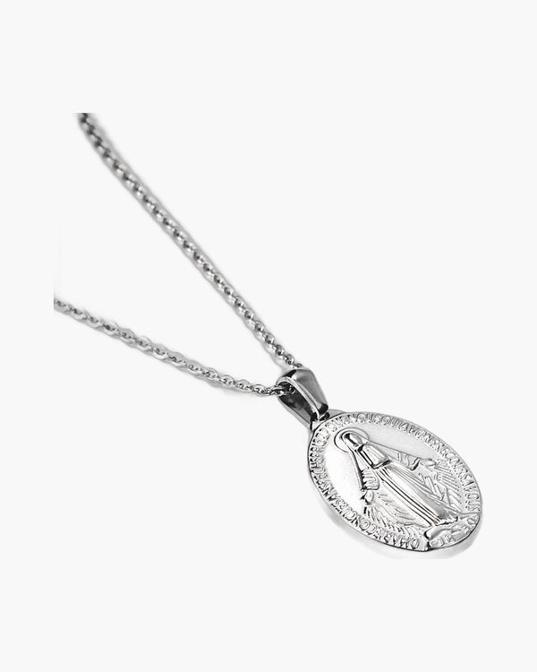 The Miraculous Pendant Stainless Steel Virgin Mary Necklace view 5