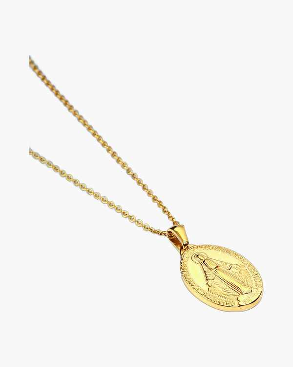 The Miraculous Pendant Stainless Steel Virgin Mary Necklace view 6