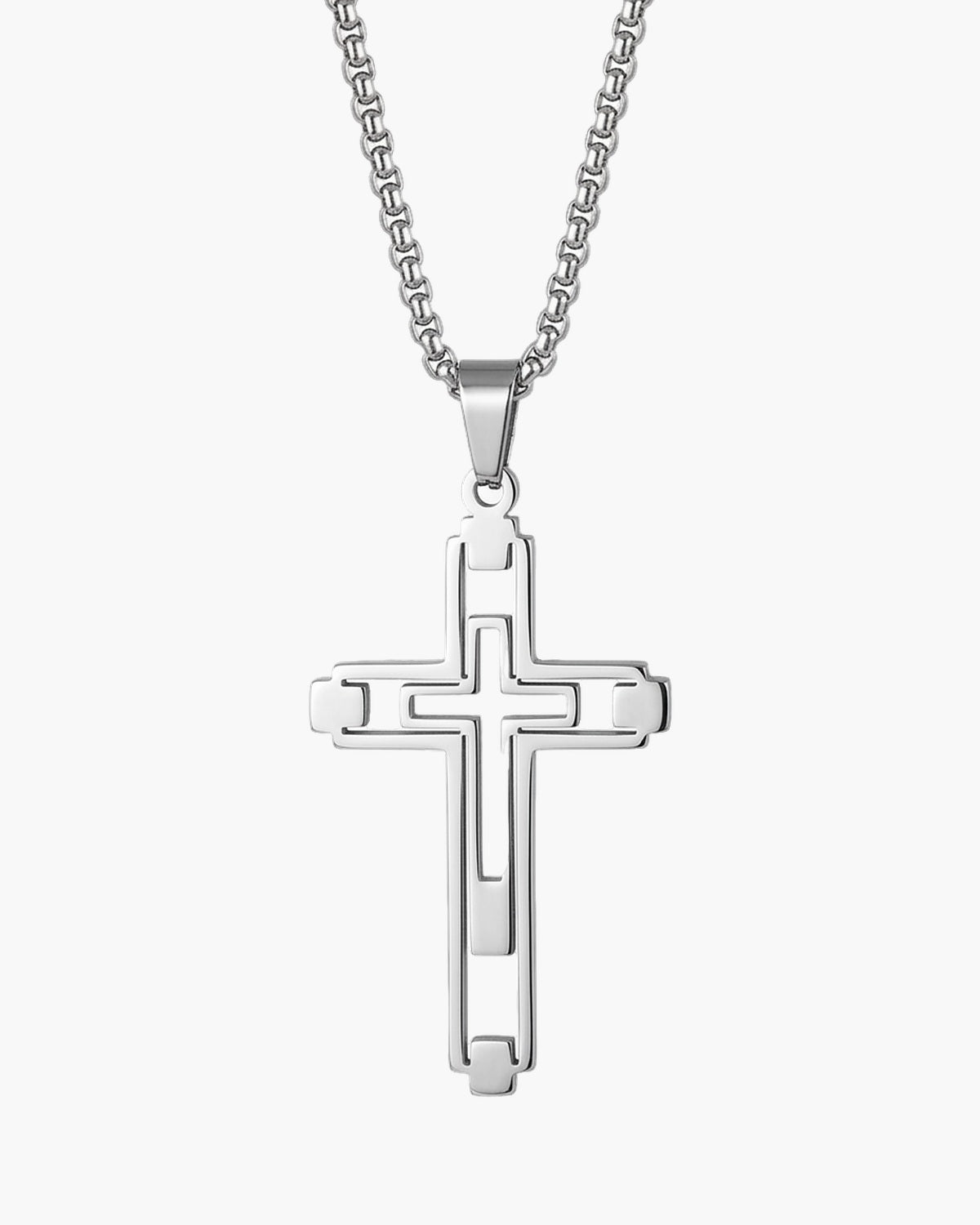 The Modern Devotion in silver, front view [c:silver]