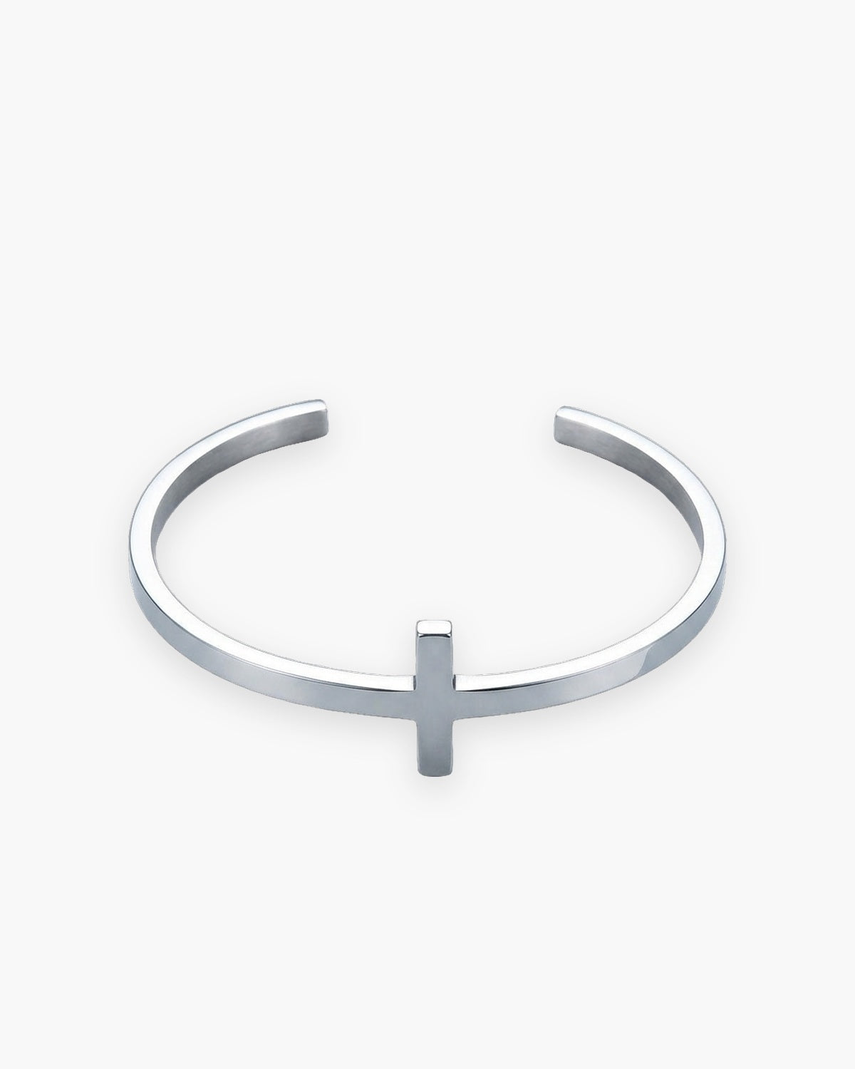 The Open Cross in silver, front view [c:silver]