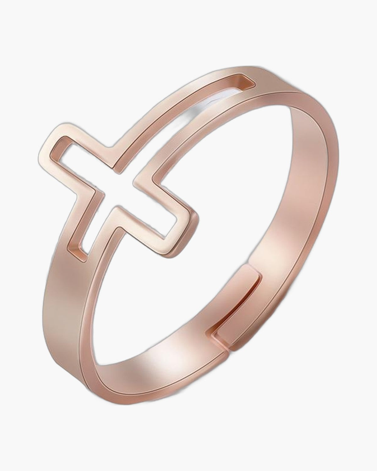 The Open Cross Stainless Steel Open Cross Ring view 7