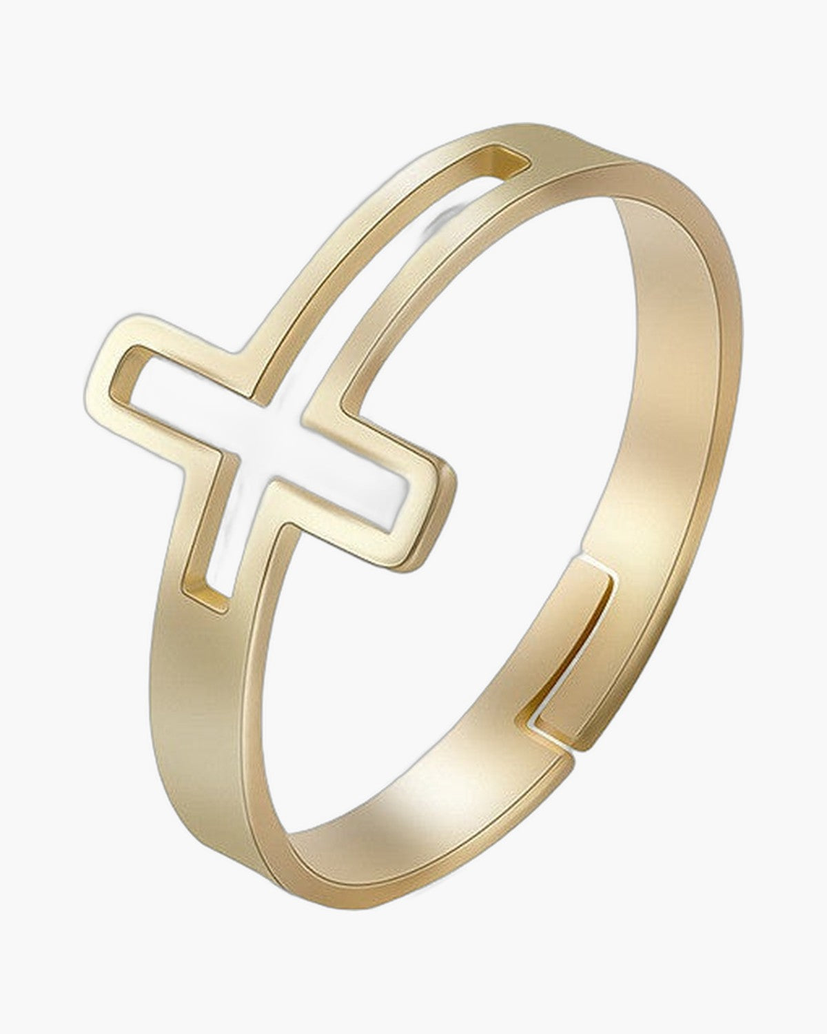 The Open Cross Stainless Steel Open Cross Ring view 8