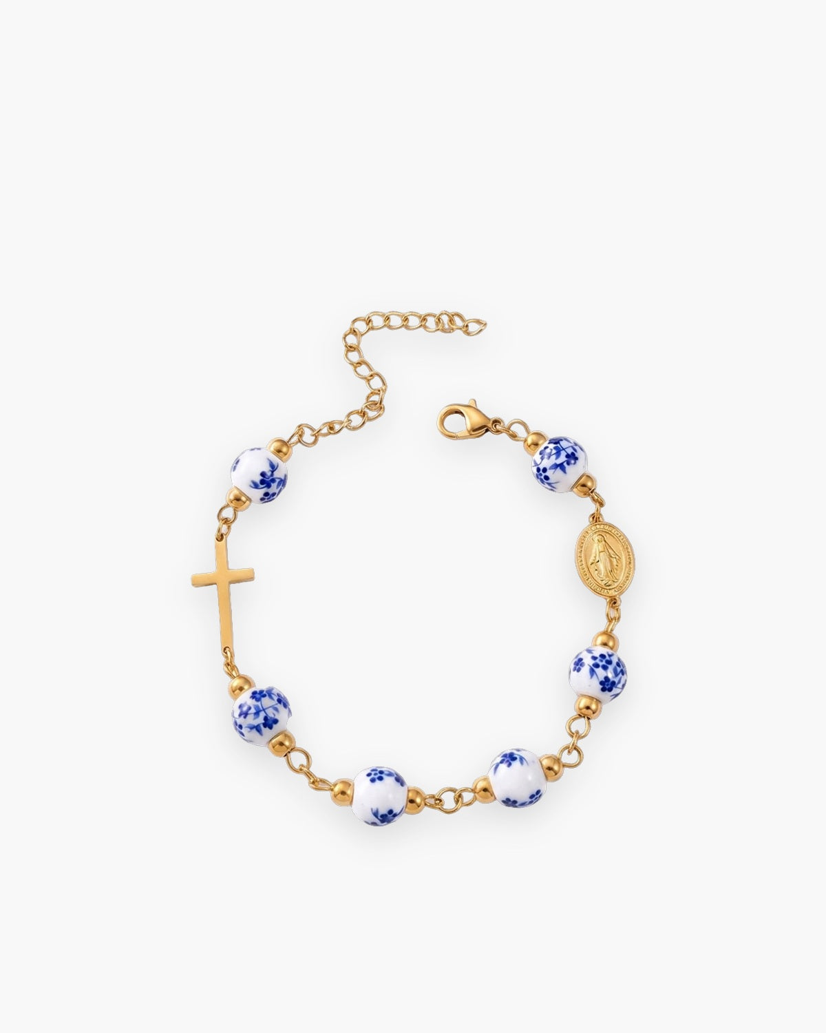 The Porcelain Grace in blue, front view [c:blue]