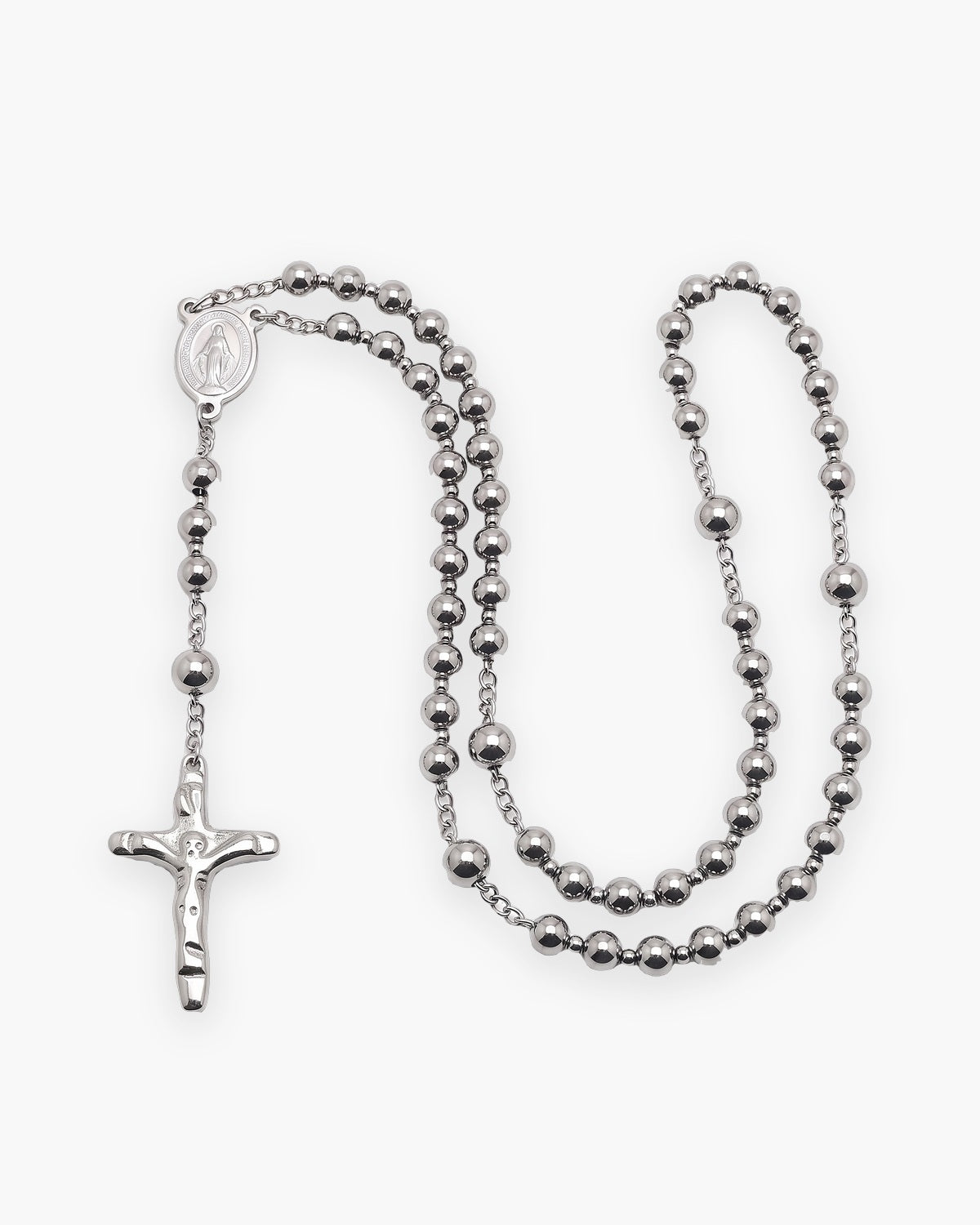 The Prayerful Journey in silver, front view [c:silver]