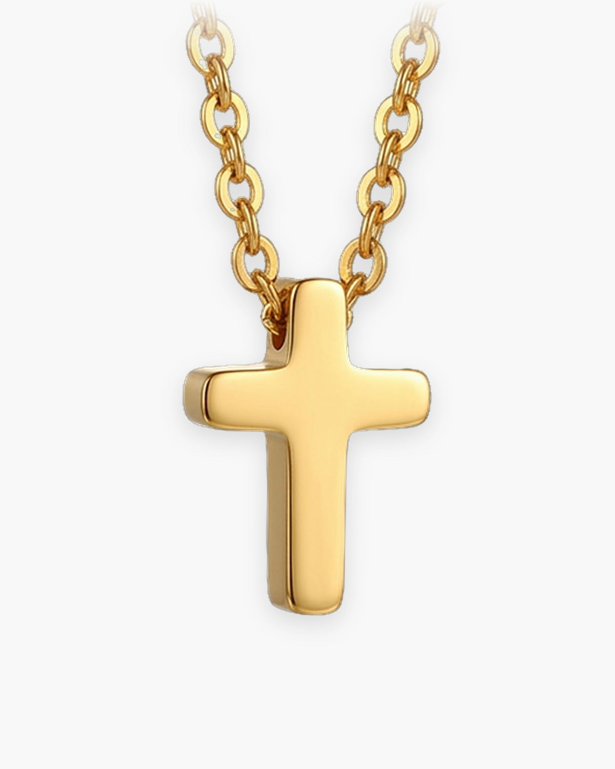 The Quiet Cross, gold, front view [c:gold]