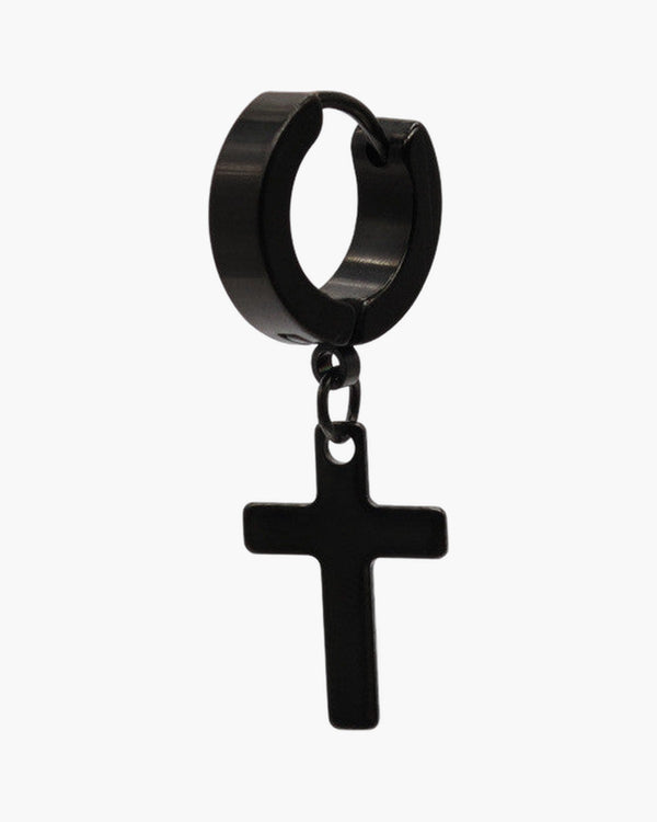 The Radiant Cross Rainbow Stainless Steel Cross Earring view 3