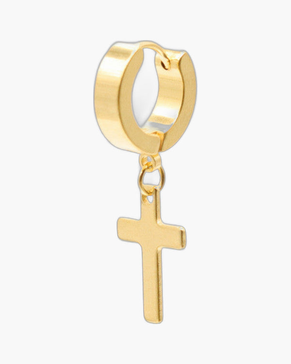 The Radiant Cross Rainbow Stainless Steel Cross Earring view 4