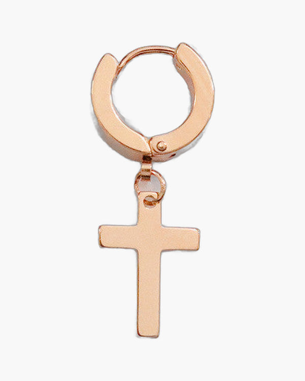 The Radiant Cross Rainbow Stainless Steel Cross Earring view 5