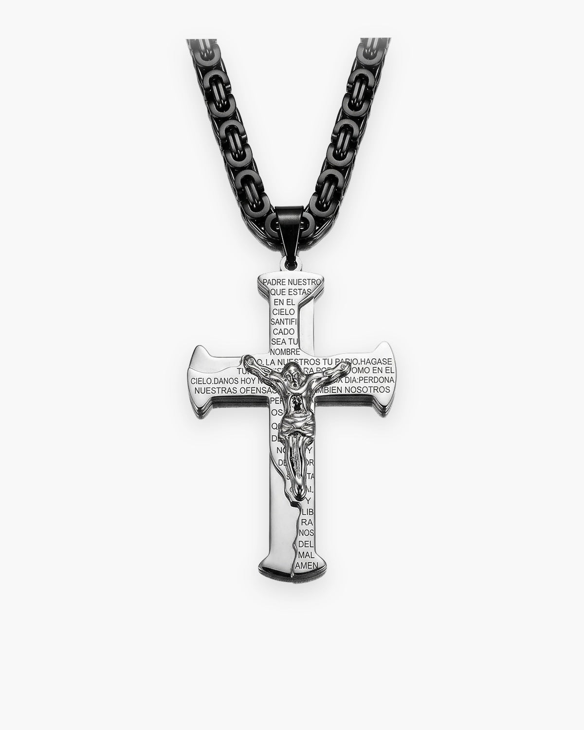 The Reverent Prayer in black, front view [c:black]