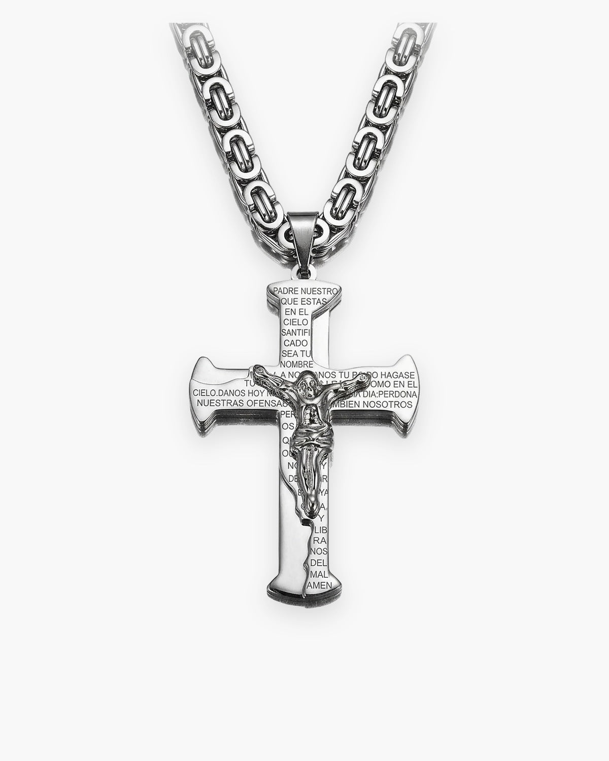 The Reverent Prayer in silver, front view [c:silver]