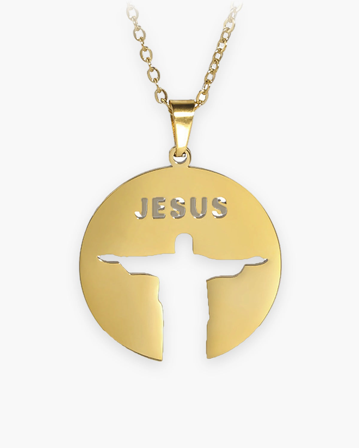 The Reverent Silhouette in gold, front view [c:gold]