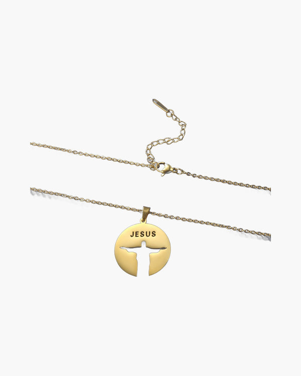 The Reverent Silhouette Stainless Steel Jesus Silhouette Necklace