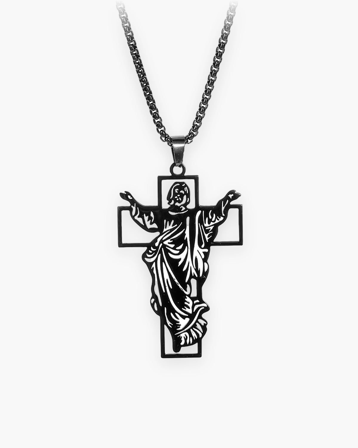 The Risen Christ in black, front view [c:black]