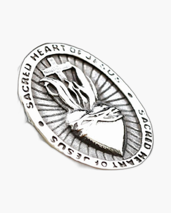 The Sacred Heart Signet Stainless Steel Sacred Heart Ring view 8