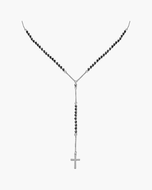 The Sacred Rosary Stainless Steel Rosary Cross Necklace
