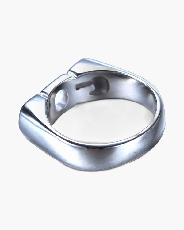 The Sacred Script Stainless Steel GOD Letter Ring view 7