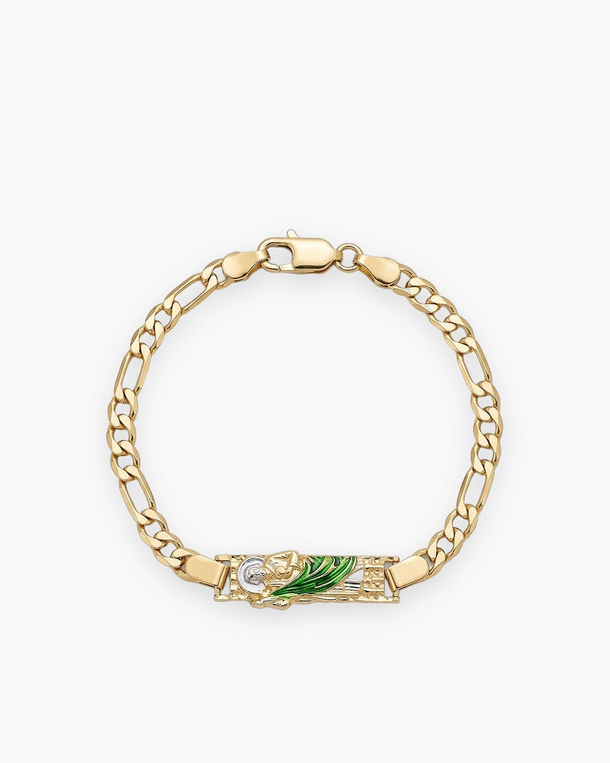 The Saint Jude Bracelet, Green Robe, front view [c:green-robe]