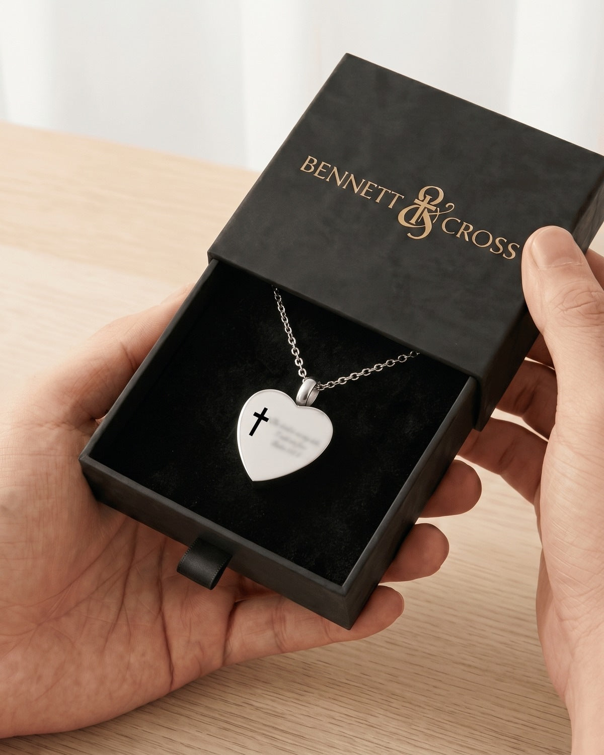 The Scripted Heart in its Bennett & Cross gift box