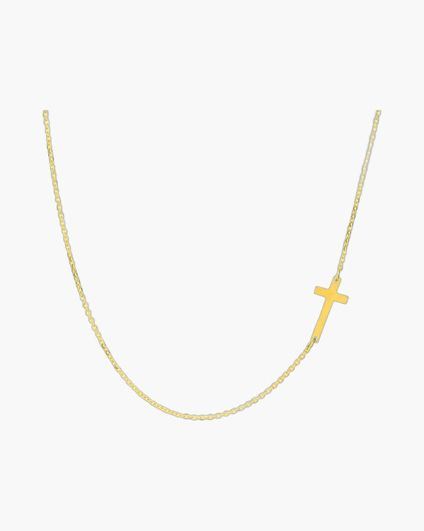 The Sideways Cross Stainless Steel Sideways Cross Necklace view 6