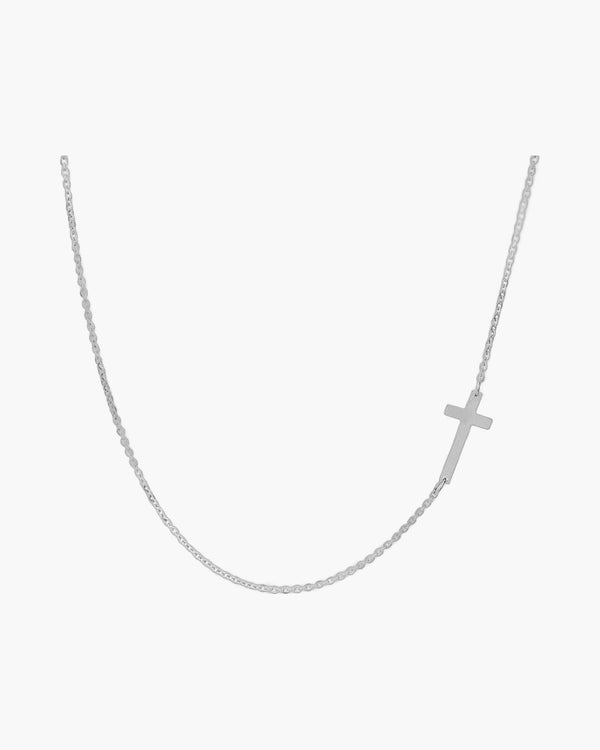 The Sideways Cross Stainless Steel Sideways Cross Necklace view 3